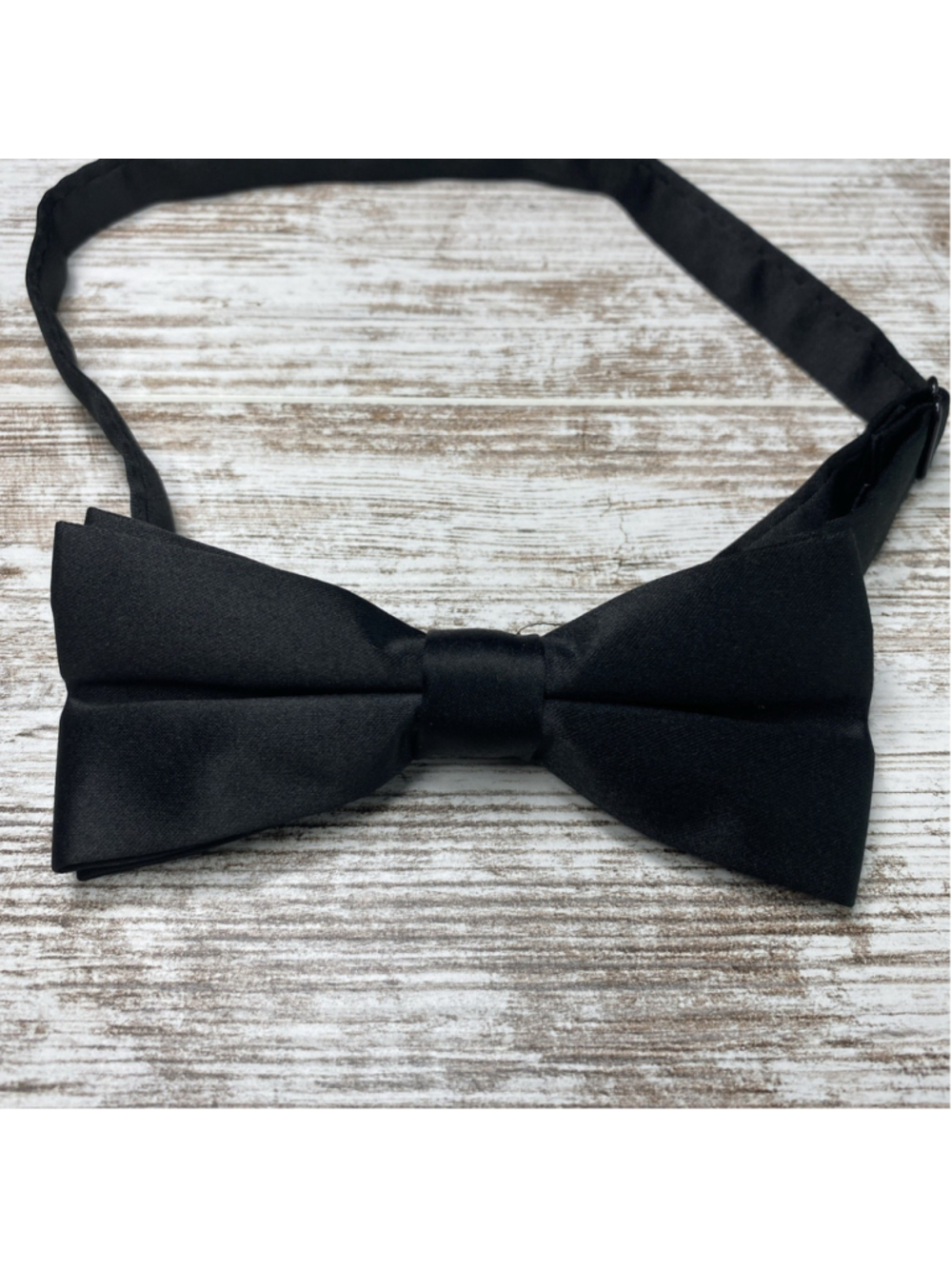 Black Adjustable Pre Tied Bow Tie Formal Wedding Prom Tuxedo 100% Polyester